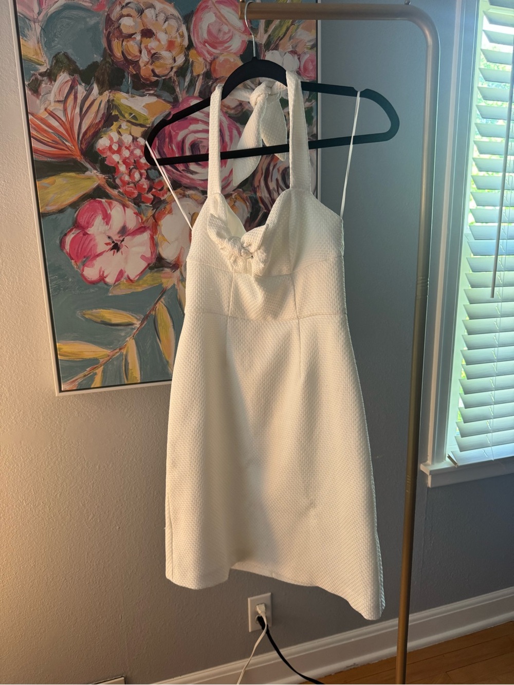 Trina Turk White Halter Dress